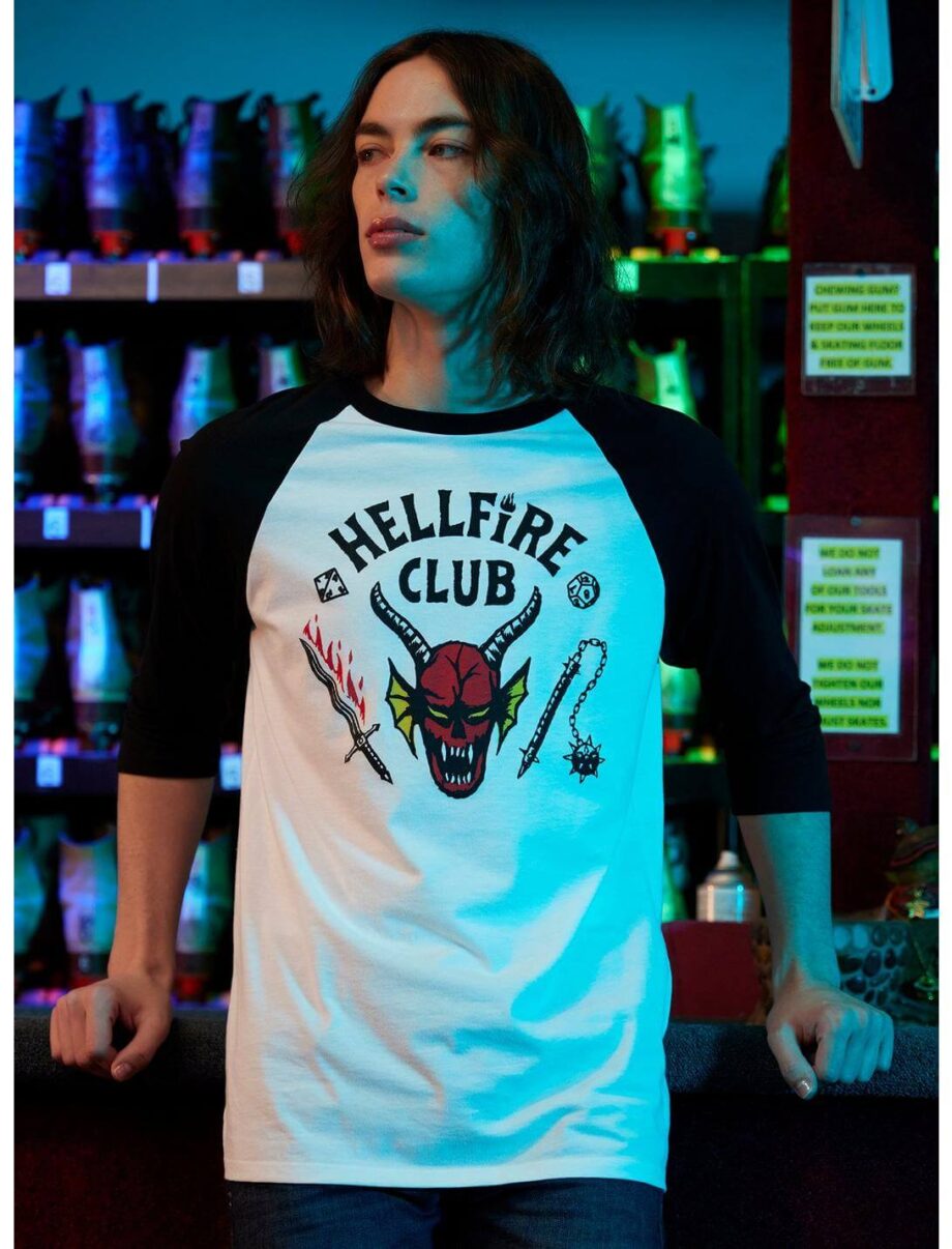 Stranger Things Hellfire Club Official Organic Cotton S