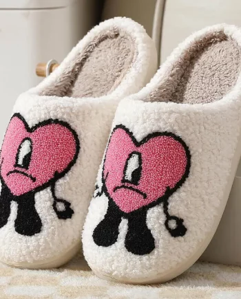 Pink Yellow Bad Bunny Slippers un verano sin ti slippers appleverse us
