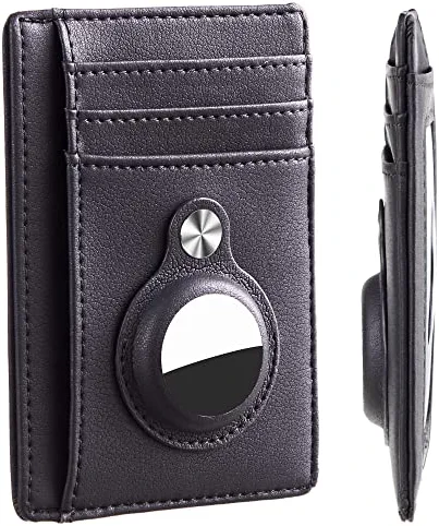 Hawanik Slim Minimalist Front Pocket Wallet with Built-in Case Holder for AirTag  Clothing, Shoes & Jewelry