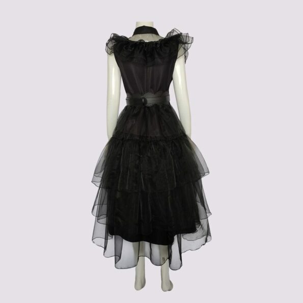 Wednesday Addams Dress Netflix wednesday addams outfit cosplay black dress prom dress