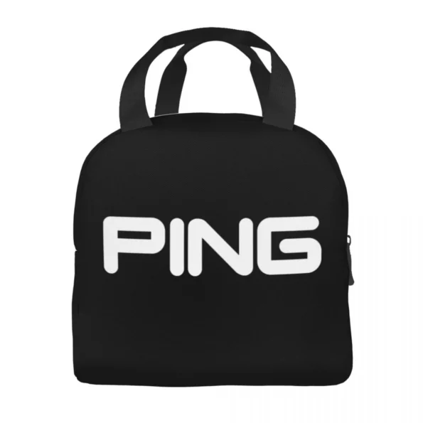 black ping golf logo Ping Lunchbox appleverse lunchbags
