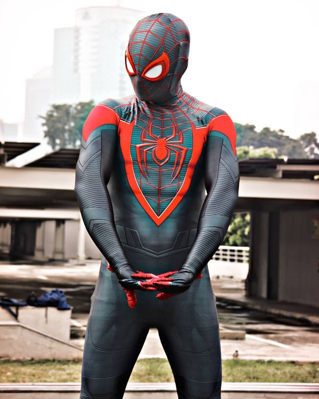 Kids PS5 Marvel's Spider Man 2 Miles Morales Suit Spiderman