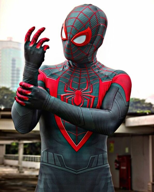 Marvel's Spider-Man: Miles Morales PS5 Spiderman Cosplay Costume Full Bodysuit